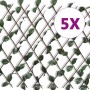Willow trellis fence 5 pieces artificial leaves 180x90 cm by , fence panels - Ref: Foro24-140913, Price: 65,70 €, Discount: %