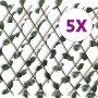 Willow trellis fence 5 pieces artificial leaves 180x90 cm by , fence panels - Ref: Foro24-140913, Price: 64,12 €, Discount: %