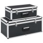 Aufbewahrungsboxen 2 Einheiten aus schwarzem Aluminium von vidaXL, Werkzeugkästen - Ref: Foro24-91851, Preis: 106,00 €, Rabat...