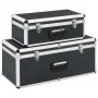 Cajas de almacenamiento 2 unidades aluminio negro de vidaXL, Cajas de herramientas - Ref: Foro24-91851, Precio: 99,64 €, Desc...