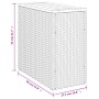 Garten-Beistelltisch mit schwarzer PE-Rattanholzplatte 58x27,5x55 cm von , Gartentische - Ref: Foro24-365983, Preis: 53,30 €,...
