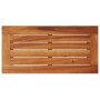 Mesa auxiliar jardín tapa madera ratán PE beige 58x27,5x55 cm de , Mesas de jardín - Ref: Foro24-366072, Precio: 48,40 €, Des...