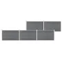 WPC Gartenzaun grau 872x106 cm von , Zaunpaneele - Ref: Foro24-3053250, Preis: 1,00 €, Rabatt: %