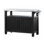 Keter Unity XL multifunctional garden table for barbecue with wood look by , Garden tables - Ref: Foro24-404249, Price: 314,8...