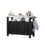 Keter Unity XL multifunctional garden table for barbecue with wood look by , Garden tables - Ref: Foro24-404249, Price: 314,8...