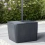 Keter Luzon Plus garden side table with umbrella hole graphite by , Garden tables - Ref: Foro24-428408, Price: 90,63 €, Disco...