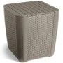 Keter Mesa auxiliar de jardín Luzon mimbre plano color capuchino de , Mesas de jardín - Ref: Foro24-420012, Precio: 55,96 €, ...