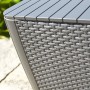 Keter Luzon flat wicker garden side table in cappuccino color. by , Garden tables - Ref: Foro24-420012, Price: 55,91 €, Disco...