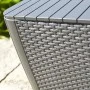 Keter Luzon flat wicker garden side table in cappuccino color. by , Garden tables - Ref: Foro24-420012, Price: 55,96 €, Disco...