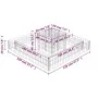 Gabionen-Pflanzkübel aus Stahl 120x120x20 cm von , Zaunpaneele - Ref: Foro24-141625, Preis: 58,56 €, Rabatt: %