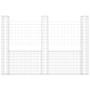 U-förmiger Gabionenkorb mit 3 Eisenpfosten 260x20x200 cm von , Zaunpaneele - Ref: Foro24-151290, Preis: 141,40 €, Rabatt: %