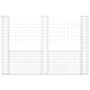 U-shaped gabion basket with 3 iron posts measuring 260x20x200 cm. by , fence panels - Ref: Foro24-151290, Price: 140,93 €, Di...
