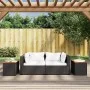 Garden side tables 2 pcs rattan wood black 55x34x37cm by , Garden tables - Ref: Foro24-365980, Price: 60,45 €, Discount: %