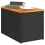 Garden side tables 2 pcs rattan wood black 55x34x37cm by , Garden tables - Ref: Foro24-365980, Price: 60,45 €, Discount: %