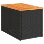 Garden side tables 2 pcs rattan wood black 55x34x37cm by , Garden tables - Ref: Foro24-365980, Price: 57,68 €, Discount: %