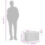 Garden side tables 2 pcs rattan wood black 55x34x37cm by , Garden tables - Ref: Foro24-365980, Price: 57,68 €, Discount: %