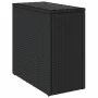 Garden side table with black PE rattan glass top 58x27.5x55 cm by , Garden tables - Ref: Foro24-365982, Price: 56,92 €, Disco...