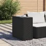 Garden side table with black PE rattan glass top 58x27.5x55 cm by , Garden tables - Ref: Foro24-365982, Price: 56,92 €, Disco...
