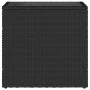 Garden side table with black PE rattan glass top 58x27.5x55 cm by , Garden tables - Ref: Foro24-365982, Price: 56,92 €, Disco...