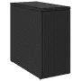 Garden side table with black PE rattan glass top 58x27.5x55 cm by , Garden tables - Ref: Foro24-365982, Price: 56,92 €, Disco...