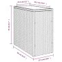 Garden side table with black PE rattan glass top 58x27.5x55 cm by , Garden tables - Ref: Foro24-365982, Price: 56,92 €, Disco...