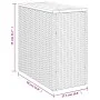 Side table for garden with gray PE rattan wood top, 58x27.5x55 cm by , Garden tables - Ref: Foro24-366134, Price: 50,18 €, Di...