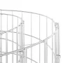 Circular galvanized steel gabion post Ø50x50 cm by , fence panels - Ref: Foro24-152015, Price: 29,03 €, Discount: %