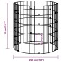Circular galvanized steel gabion post Ø50x50 cm by , fence panels - Ref: Foro24-152015, Price: 29,73 €, Discount: %
