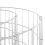Circular galvanized steel gabion post Ø100x50 cm by , fence panels - Ref: Foro24-152017, Price: 47,55 €, Discount: %