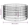 Circular galvanized steel gabion post Ø100x50 cm by , fence panels - Ref: Foro24-152017, Price: 47,55 €, Discount: %