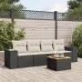 Gartenmöbel-Set, 5-teilig, mit schwarzen Polstern aus synthetischem Rattan. von , Gartensets - Ref: Foro24-3225321, Preis: 30...