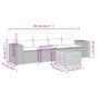 Gartenmöbel-Set, 5-teilig, mit schwarzen Polstern aus synthetischem Rattan. von , Gartensets - Ref: Foro24-3225321, Preis: 29...