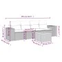 Set de muebles de jardín 5 pzas y cojines ratán sintético negro by , Garden sets - Ref: Foro24-3225321, Price: 306,59 €, Disc...