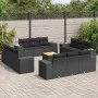 Set de sofás de jardín y cojines 13 pzas ratán sintético negro by , Garden sets - Ref: Foro24-3257707, Price: 1,00 €, Discoun...
