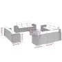 Set de sofás de jardín y cojines 13 pzas ratán sintético negro by , Garden sets - Ref: Foro24-3257707, Price: 1,00 €, Discoun...