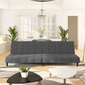Zweiplätziges Schlafsofa aus dunkelgrauem Samtstoff von , Sofas - Ref: Foro24-375764, Preis: 244,30 €, Rabatt: %