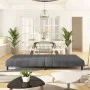 Sofá cama de 2 plazas terciopelo gris oscuro by , Sofas - Ref: Foro24-375764, Price: 244,99 €, Discount: %