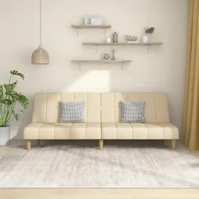 Zweiplätziges Schlafsofa aus cremefarbenem Stoff. von , Sofas - Ref: Foro24-375829, Preis: 233,72 €, Rabatt: %