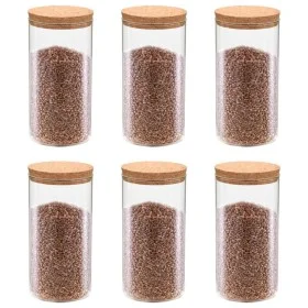 Vorratsgläser mit Korkdeckel 6 Stück 1400 ml von vidaXL, Keksdosen - Ref: Foro24-50841, Preis: 42,80 €, Rabatt: %
