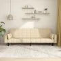 Sofá cama de 2 plazas con dos almohadas tela color crema by , Sofas - Ref: Foro24-375836, Price: 281,31 €, Discount: %