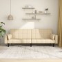 Sofá cama de 2 plazas con dos almohadas tela color crema by , Sofas - Ref: Foro24-375836, Price: 286,27 €, Discount: %