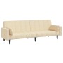 Zweiplätziges Schlafsofa mit zwei cremefarbenen Kissenbezügen. von , Sofas - Ref: Foro24-375836, Preis: 286,27 €, Rabatt: %