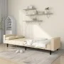 Sofá cama de 2 plazas con dos almohadas tela color crema by , Sofas - Ref: Foro24-375836, Price: 281,31 €, Discount: %