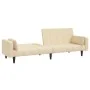 Sofá cama de 2 plazas con dos almohadas tela color crema by , Sofas - Ref: Foro24-375836, Price: 281,31 €, Discount: %