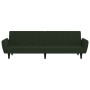 Zweiplätziges Schlafsofa aus dunkelgrünem Samtstoff von , Sofas - Ref: Foro24-375860, Preis: 263,74 €, Rabatt: %