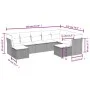 Gartenmöbel-Set 9-teilig mit grauen Polstern aus synthetischem Rattan von , Gartensets - Ref: Foro24-3218570, Preis: 502,43 €...