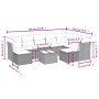 Gartensofa-Set mit 10-teiligen beigen Kissen aus synthetischem Rattan. von , Gartensets - Ref: Foro24-3218579, Preis: 541,34 ...