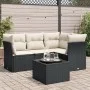 Set de muebles de jardín 5 pzas y cojines ratán sintético negro de , Conjuntos de jardín - Ref: Foro24-3217586, Precio: 317,7...