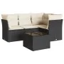 Set de muebles de jardín 5 pzas y cojines ratán sintético negro de , Conjuntos de jardín - Ref: Foro24-3217586, Precio: 317,7...