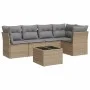 Juego de sofás jardín con cojines 6 pzas ratán sintético beige by , Garden sets - Ref: Foro24-3217609, Price: 363,50 €, Disco...